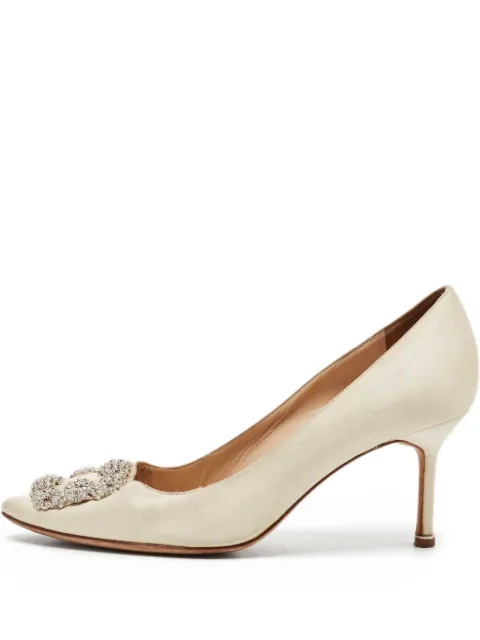 Manolo Blahnik 110mm leather pumps 