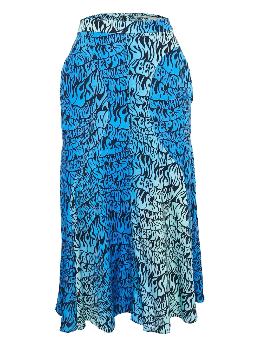 Stella McCartney Pre-Owned Gonna midi con stampa - Blu