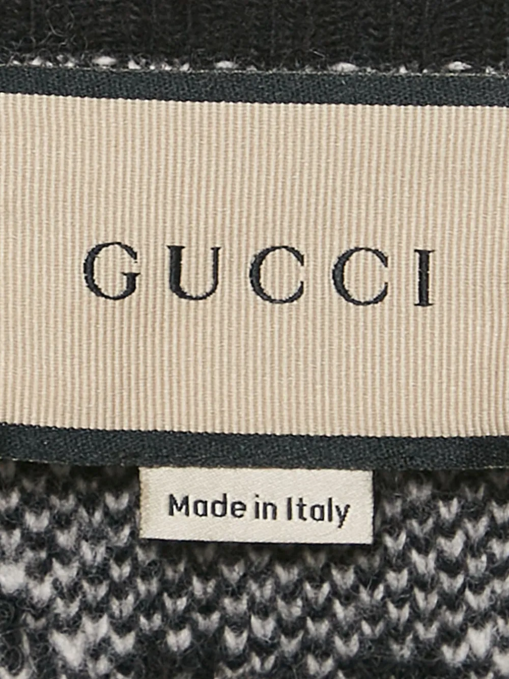 Pre-owned Gucci Gg Pattern Wool Cardigan