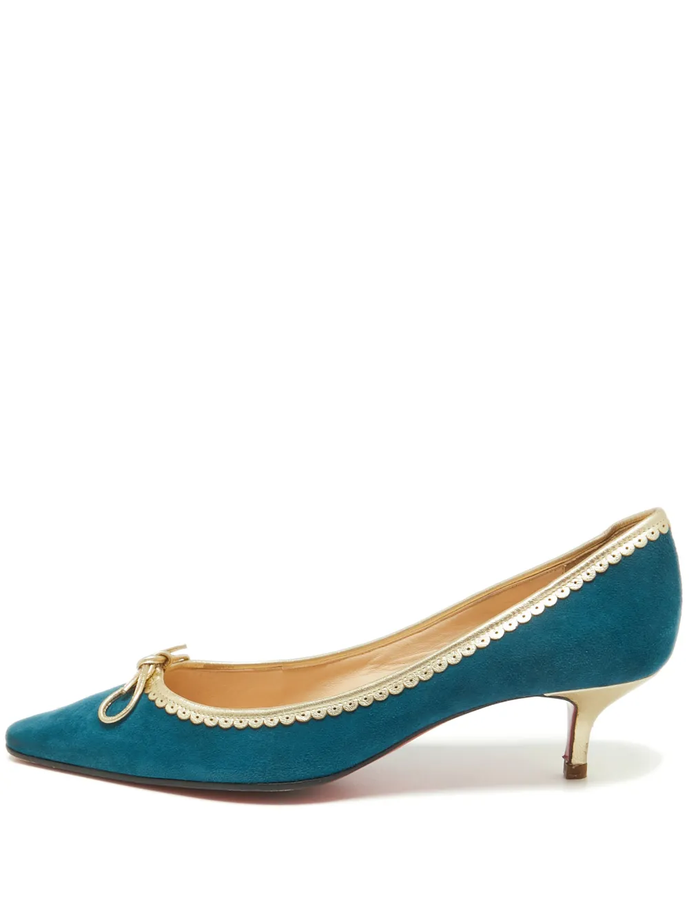 Christian Louboutin Pre-Owned 50mm leather heeled pumps | Blue | Image 1