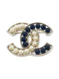 CHANEL Pre-Owned CC brooch - Silver
