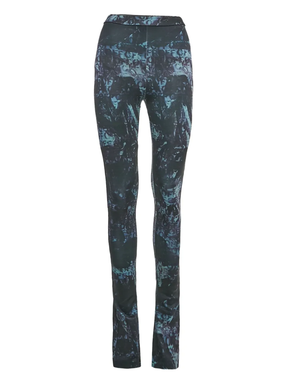 Off-White Pre-Owned abstract-print leggings | Black | Image 1