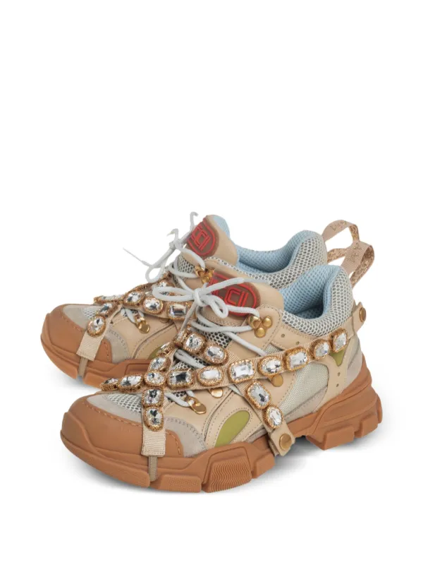 Gucci Pre-Owned Tenis Flashtrek | Neutro | FARFETCH PE