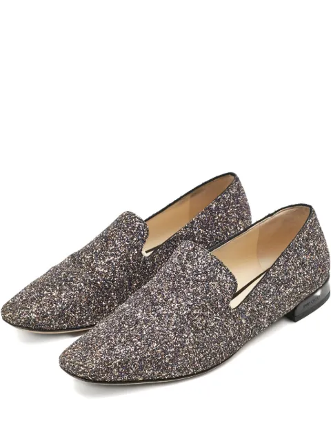 Jimmy Choo Pre-Owned glitter loafers