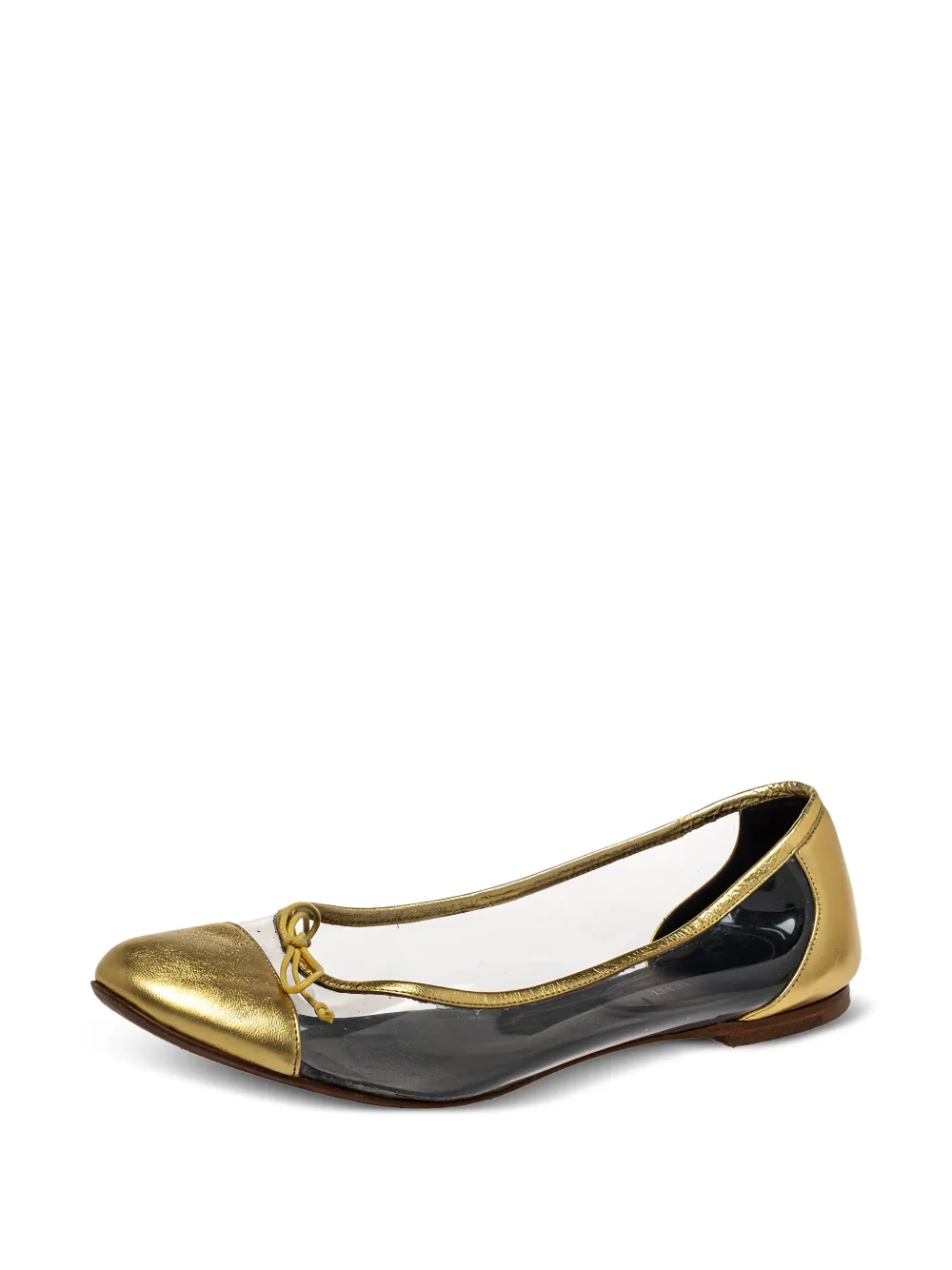 Saint Laurent Pre-Owned flats con paneles metalizados | Image 2