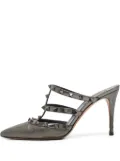 Valentino Garavani Pre-Owned 90mm Rockstud mules - Grey