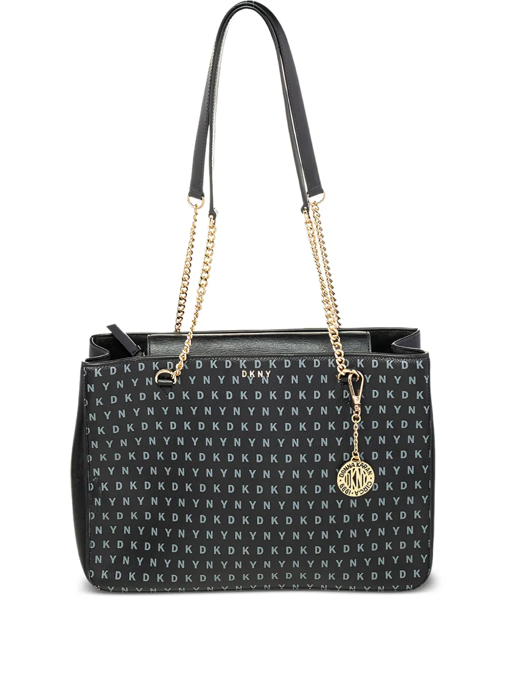 DKNY Vintage logo-print tote bag | Black | Image 1
