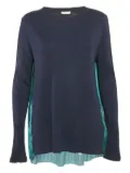 SANDRO paisley-print pleated top - Blue