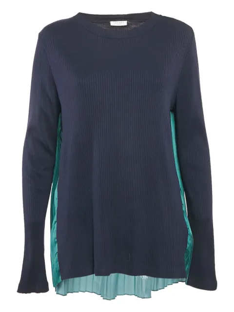 SANDRO paisley-print pleated top