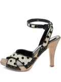 Saint Laurent Pre-Owned 110mm polka-dot sandals - Neutrals