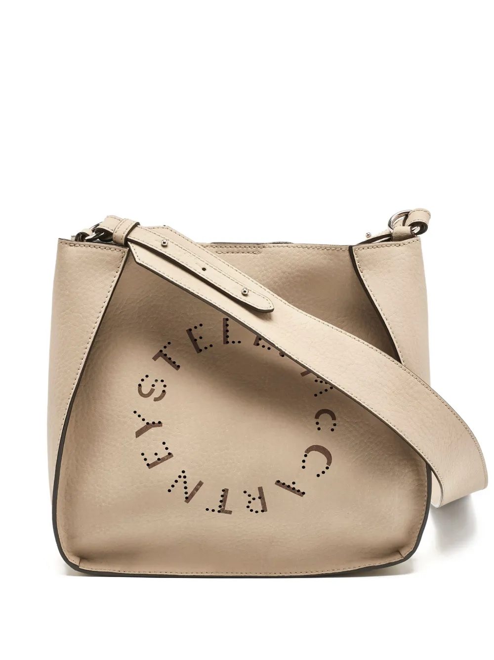 perforated-logo shoulder bag