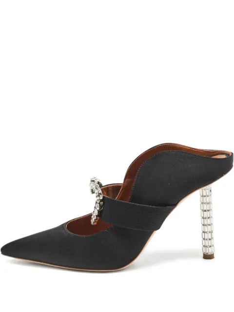 Malone Souliers 110mm satin-finish mules 