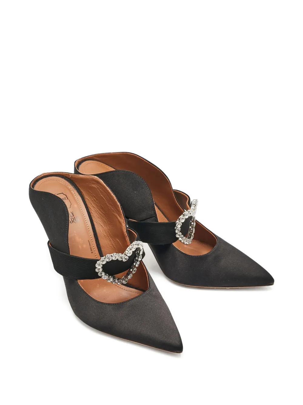 Malone Souliers 110mm satin-finish mules | Image 2