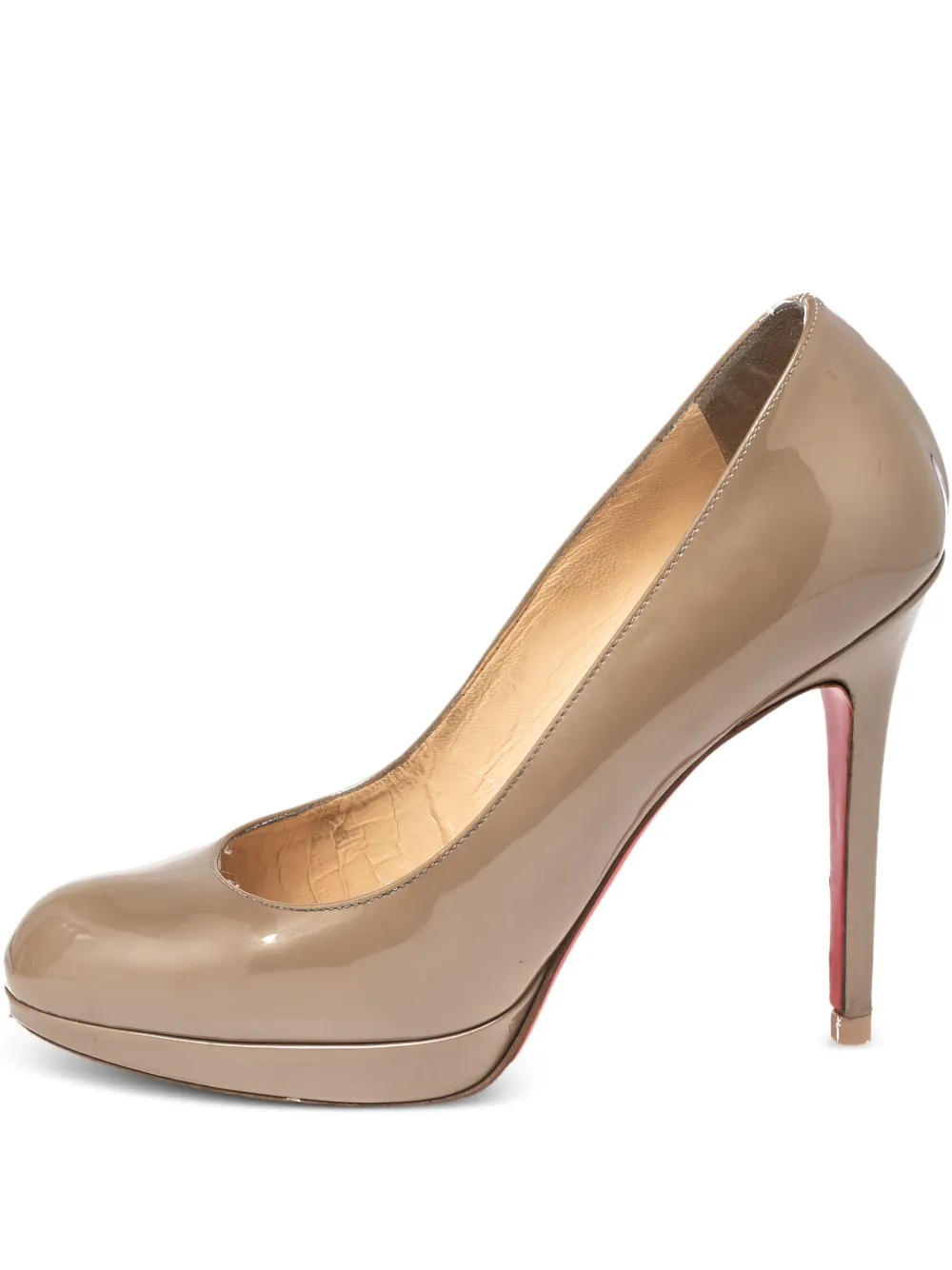 Christian Louboutin Pre-Owned エナメルレザーパンプス - ニュートラル Christian Louboutin Pre-Owned エナメルレザーパンプス - ニュートラル