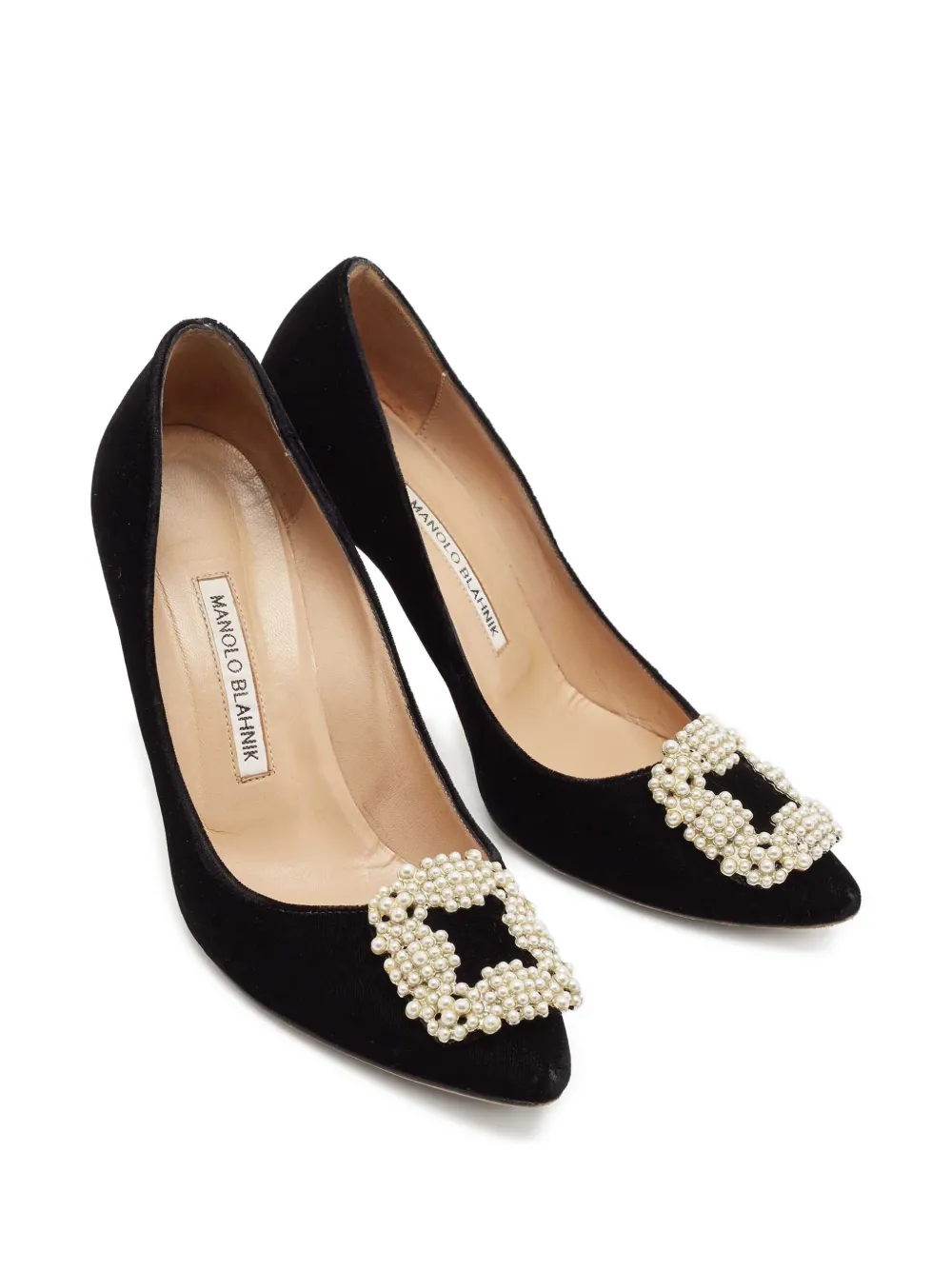Manolo Blahnik escarpins en cuir à talon | Image 2