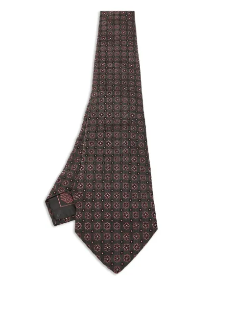 Brioni Vintage corbata de seda con motivo floral