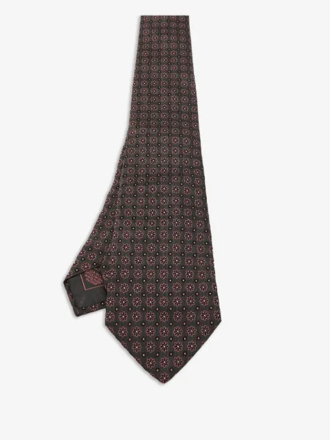 Brioni Vintage corbata de seda con motivo floral