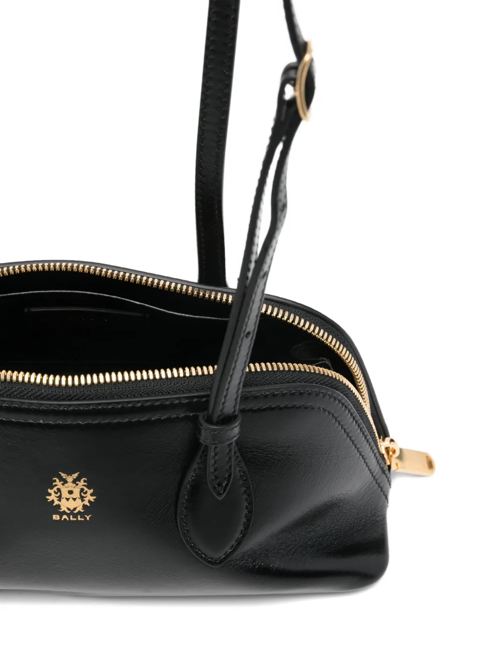 Bally Mini Praline Zip-top Bag In Black