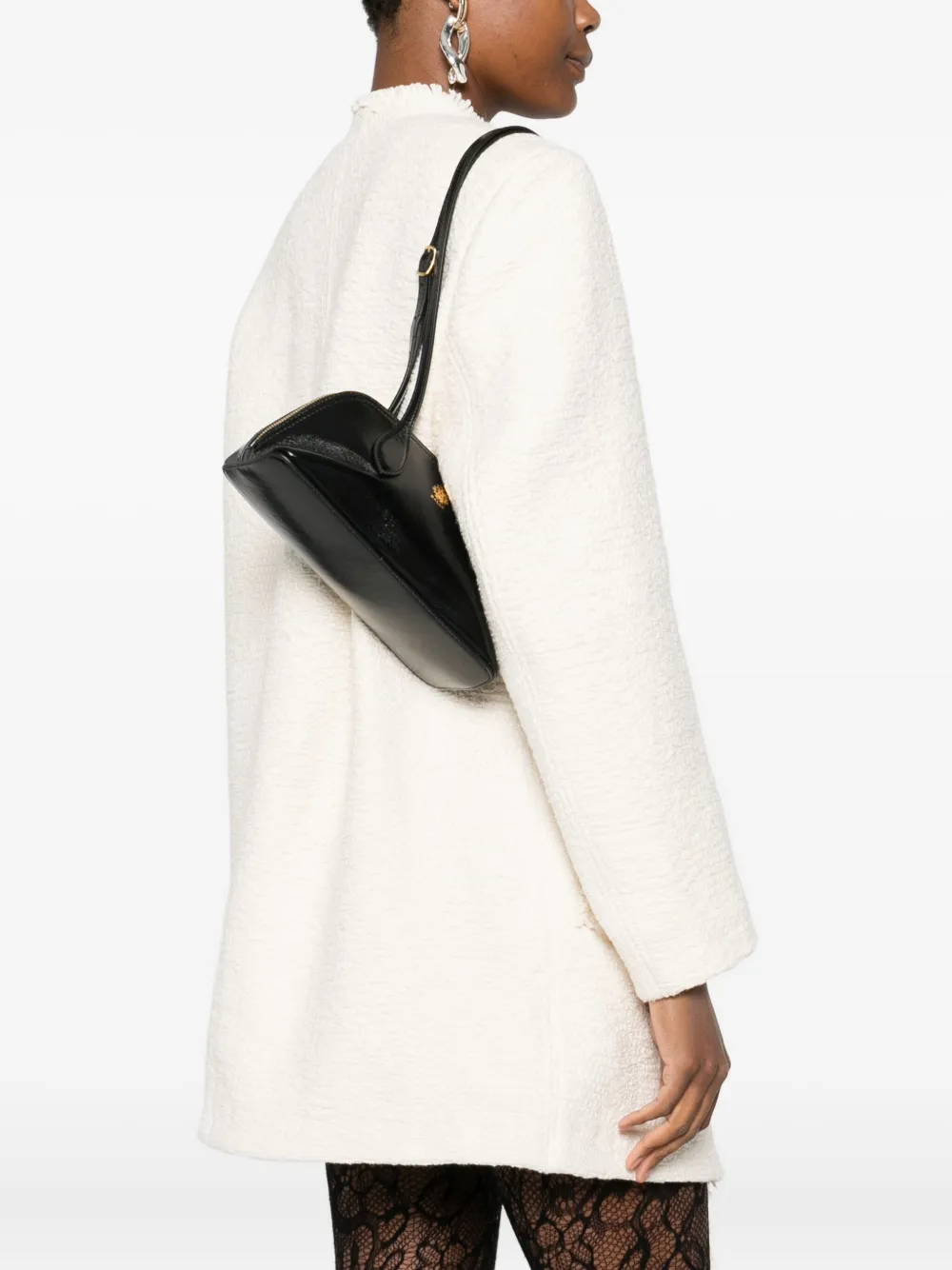 Bally Mini Praline Zip-top Bag In Black