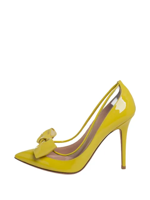 Valentino Garavani Pre-Owned 2024 110mm bow-embellished pumps
