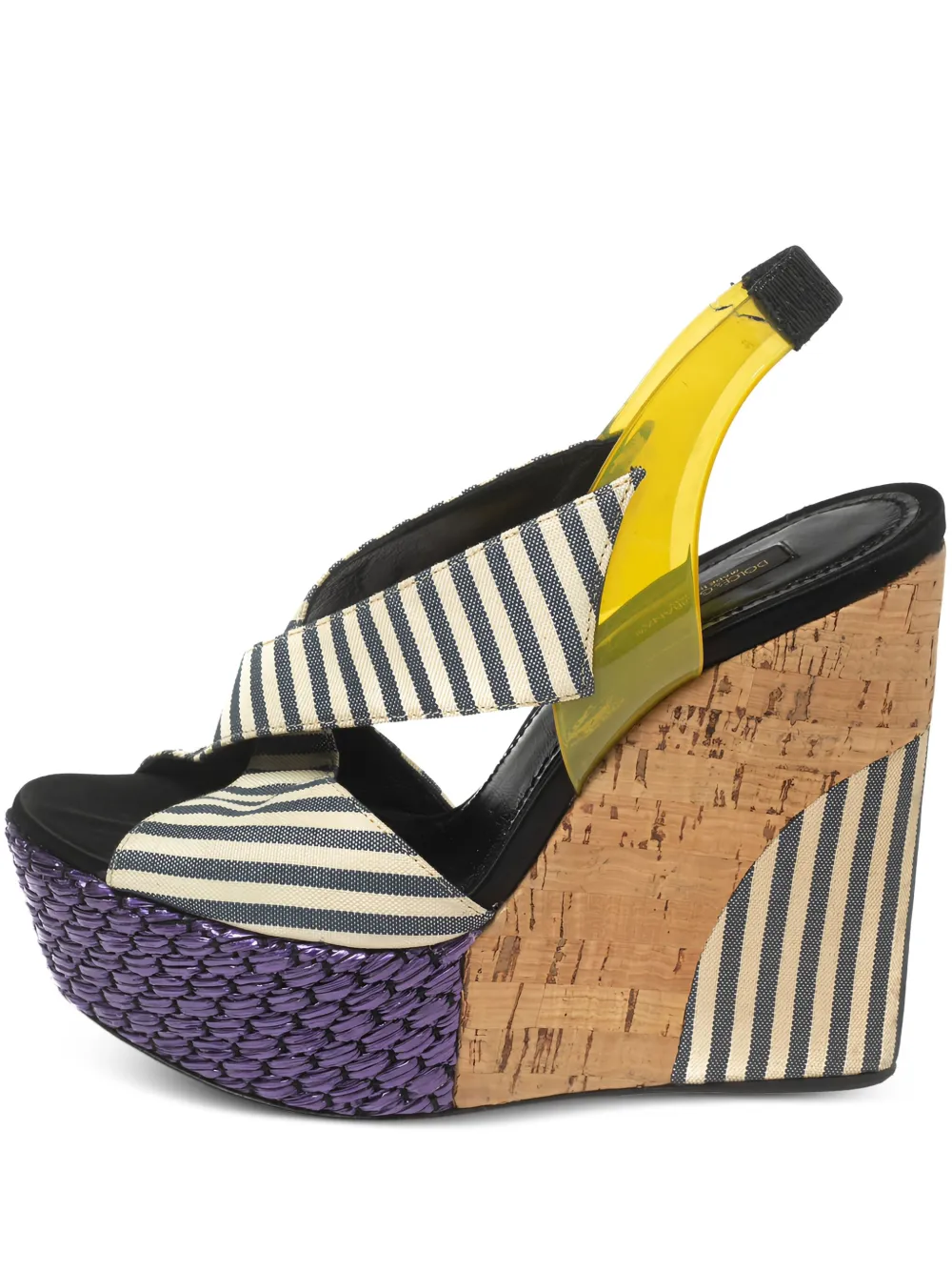 Dolce & Gabbana Pre-Owned sandalias con cuña de 125mm | neutro | Image 1