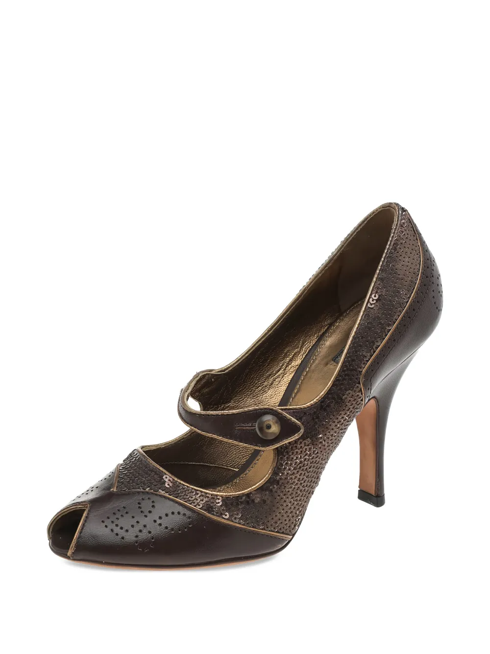Prada Pre-Owned 105mm Mary Jane leather pumps | Heeled Pumps | Image 2