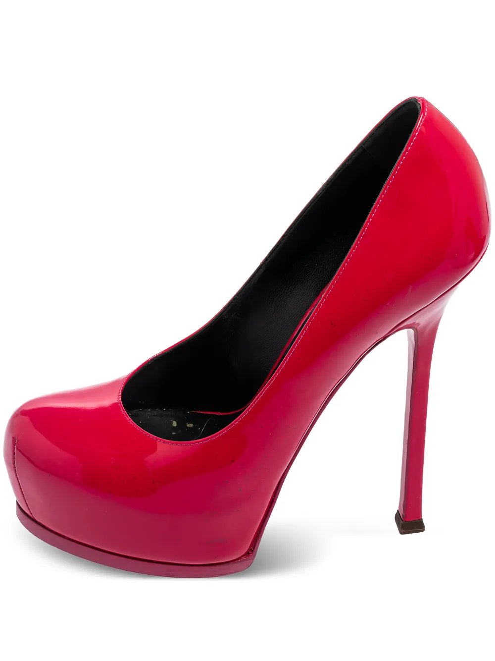 145mm patent leather platform pumps