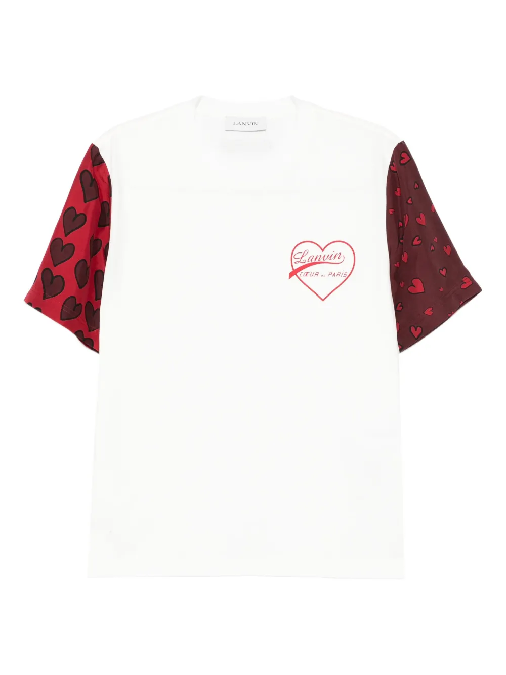 Lanvin heart-print short-sleeve T-shirt | White | Image 1