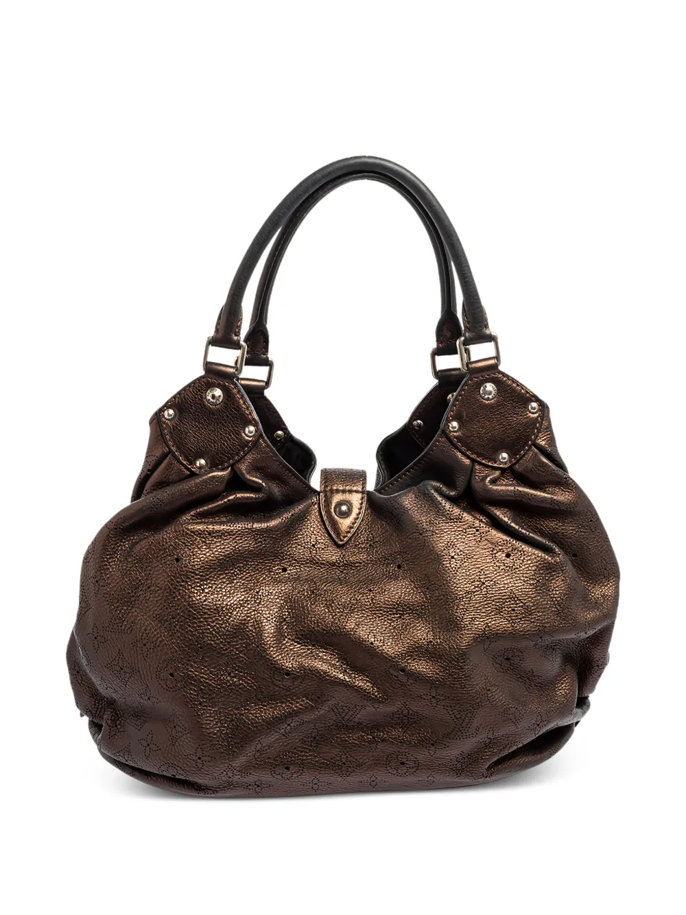 Louis Vuitton Pre-Owned textured leather slouchy shoulder bag | Brown | Image 1