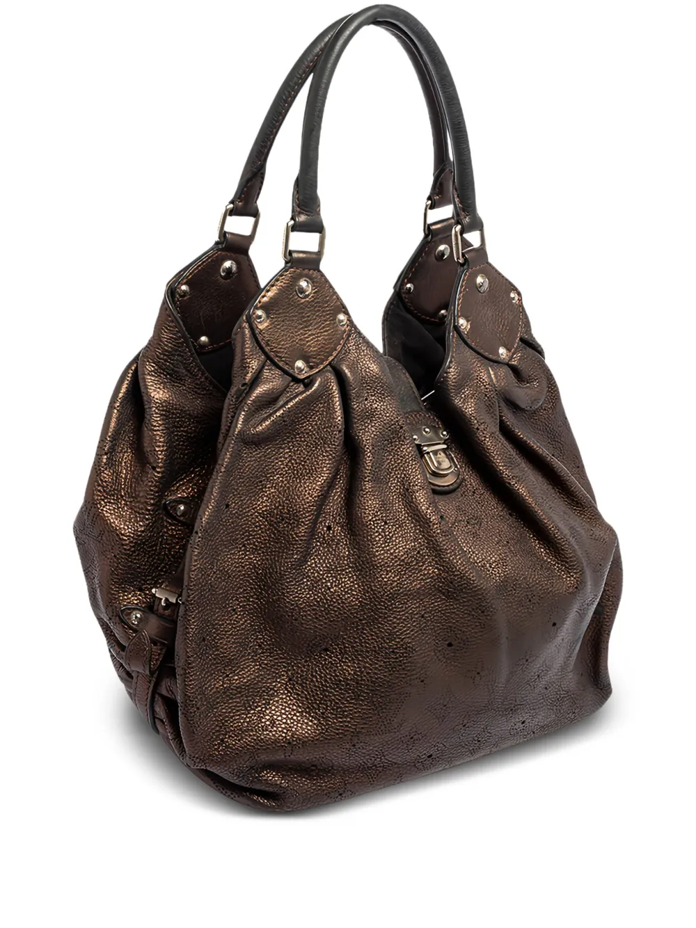 Pre-owned Louis Vuitton Textured Leather Slouchy Shoulder Bag