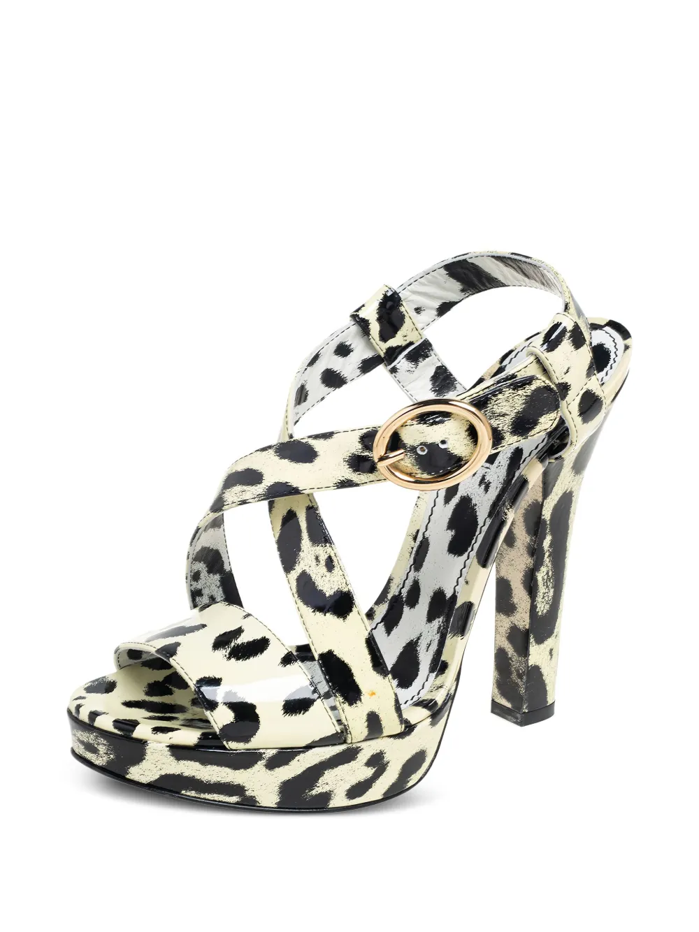 Dolce & Gabbana Pre-Owned 140mm animal-print sandals | Image 2