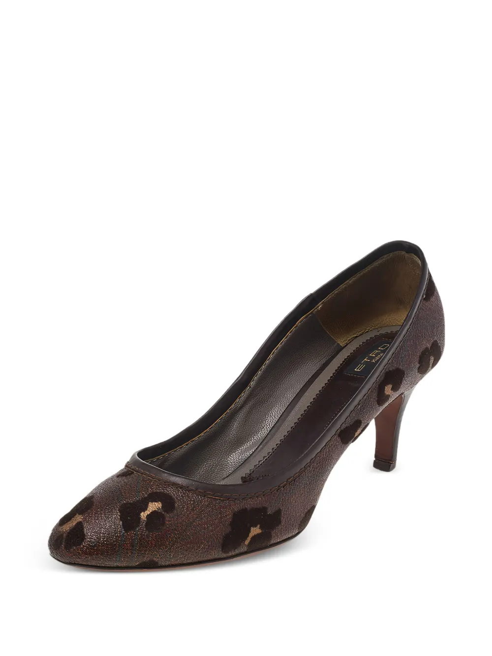 Etro Pre-Owned 70mm leopard-print pumps | Image 2