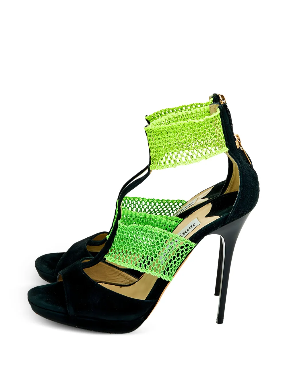 Jimmy Choo Pre-Owned 120mm suede panelled sandals | Image 2
