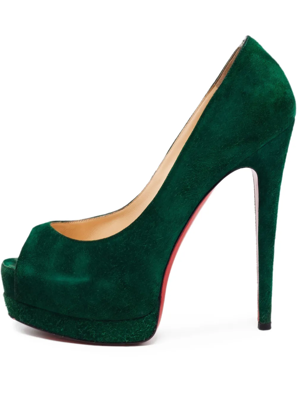 Christian Louboutin Pre-Owned スエード パンプス 145mm - グリーン Christian Louboutin Pre-Owned スエード パンプス 145mm - グリーン