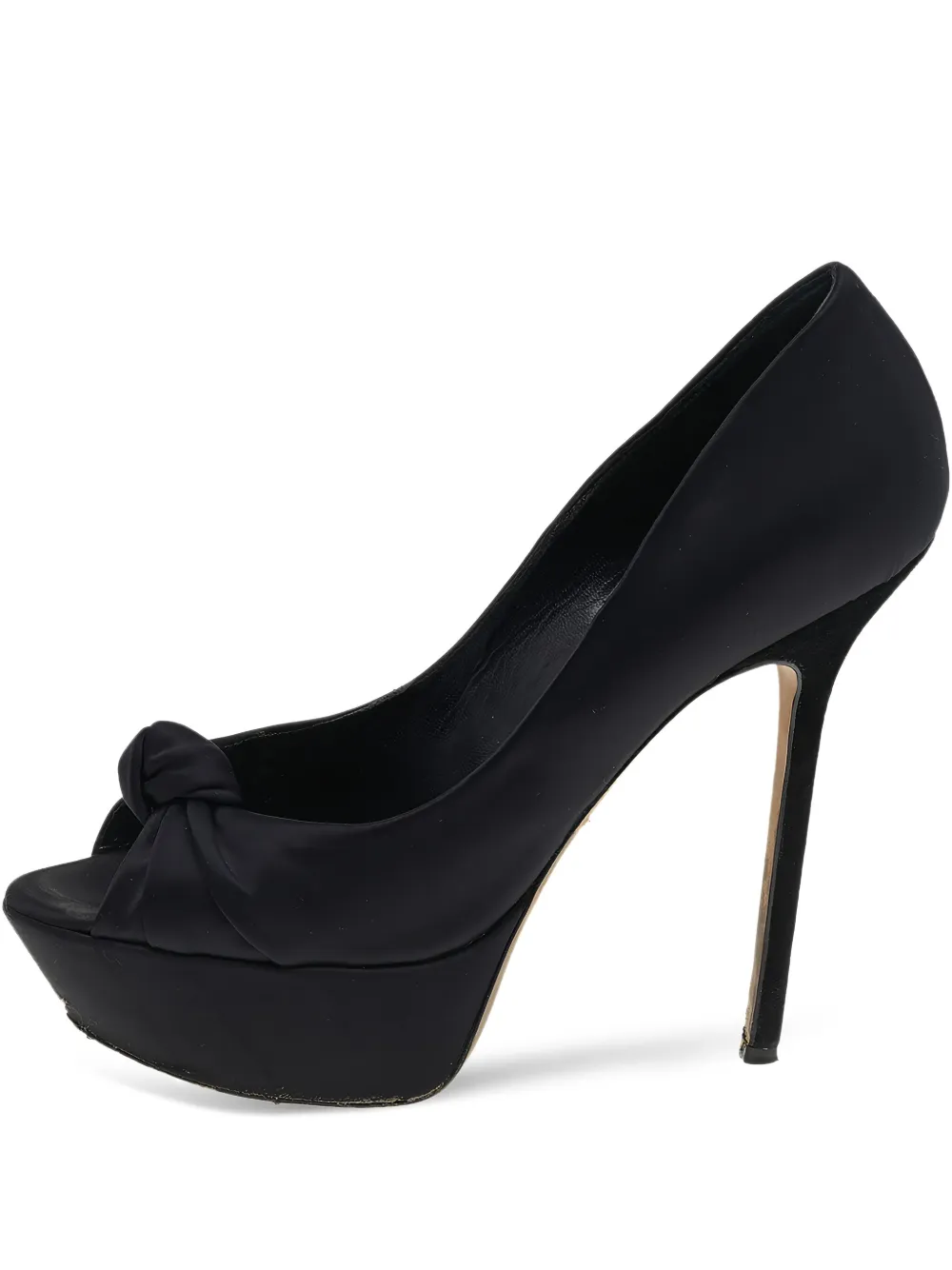Sergio Rossi Vintage 140mm platform peep-toe pumps | Black | Image 1