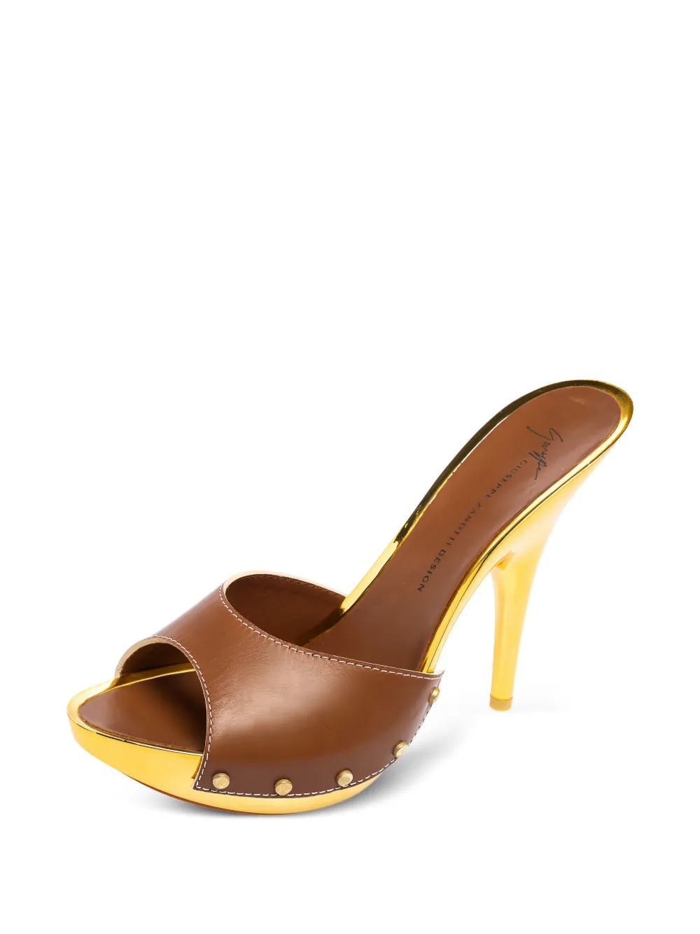 Giuseppe Zanotti Vintage Leren sandalen/ - Bruin