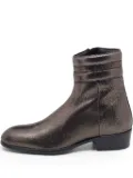 Jimmy Choo Pre-Owned metallic-finish boots - Brown