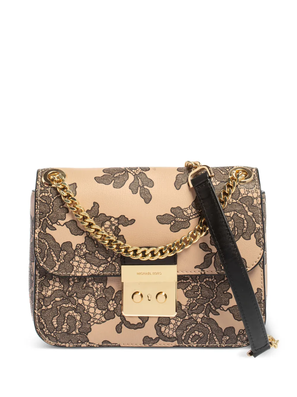 Pre-owned Michael Kors Vintage Sloan Lace-printed Crossbody Bag