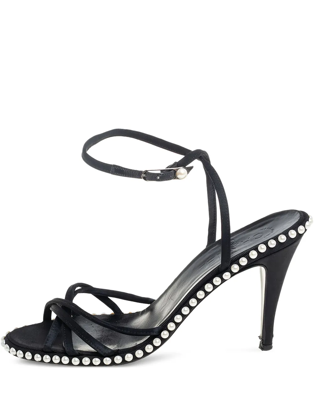 CHANEL Pre-Owned 100mm strappy sandals | Black | Image 1