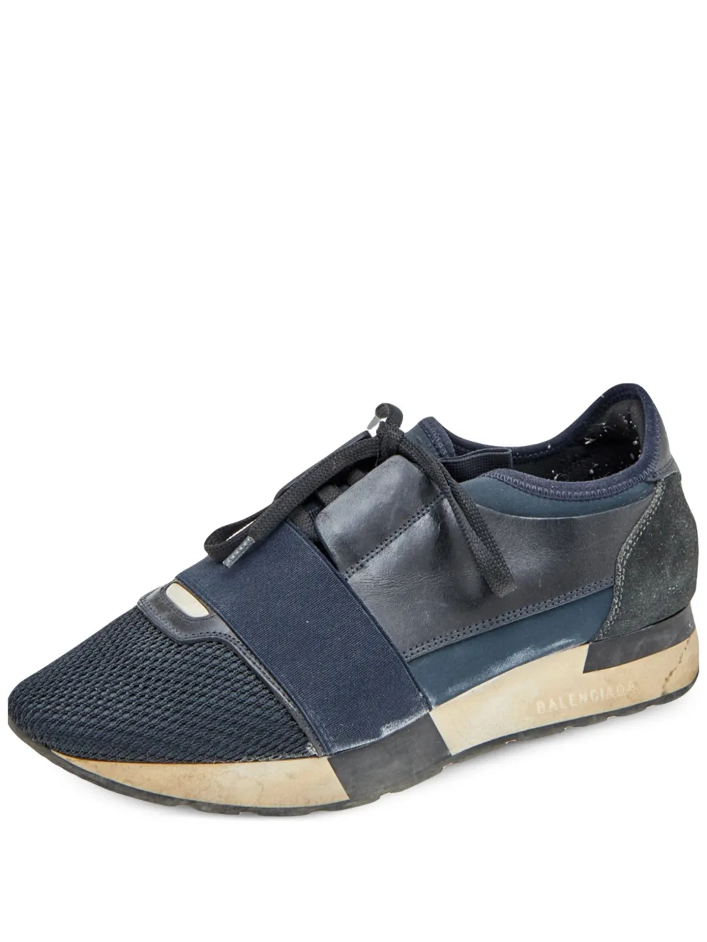 Balenciaga Pre-Owned leather sneakers - Nero