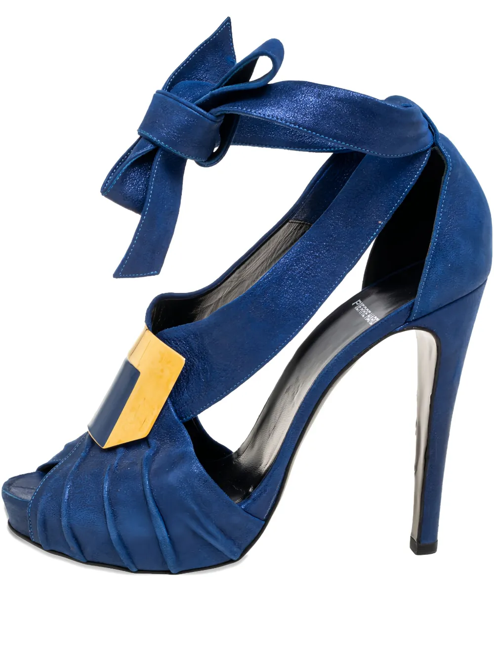 Pierre Hardy Pre-owned 120mm pleated sandals | Blue | Image 1