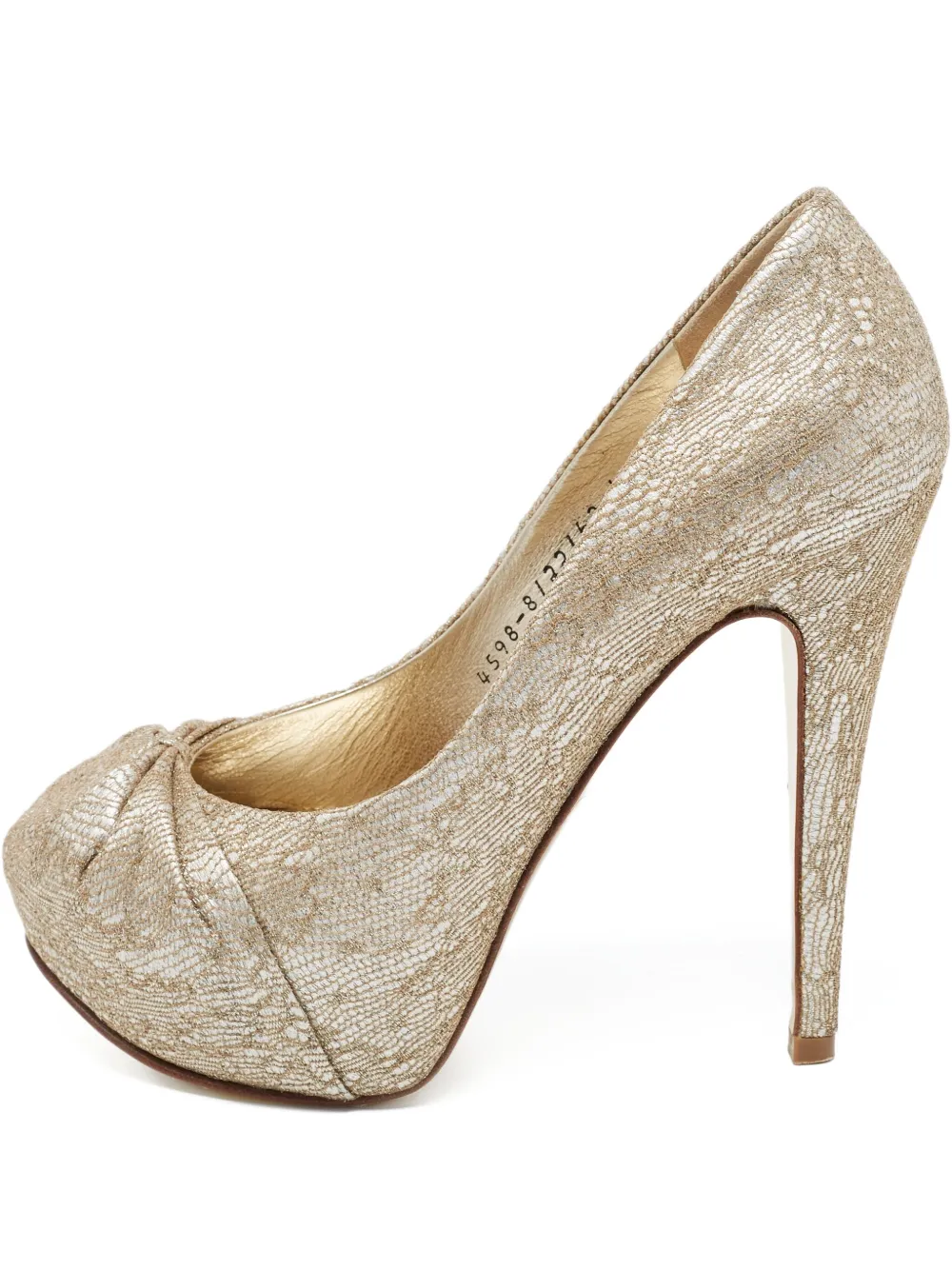 Gina Pumps Claire 130mm Pre-owned - Oro