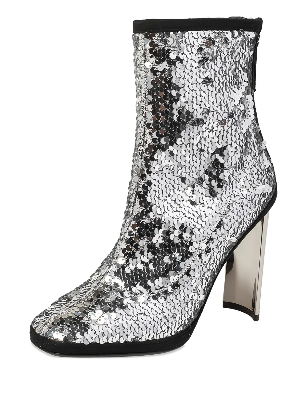 Giuseppe Zanotti Vintage Pre-owned 100 mm laarzen met pailletten - Zilver
