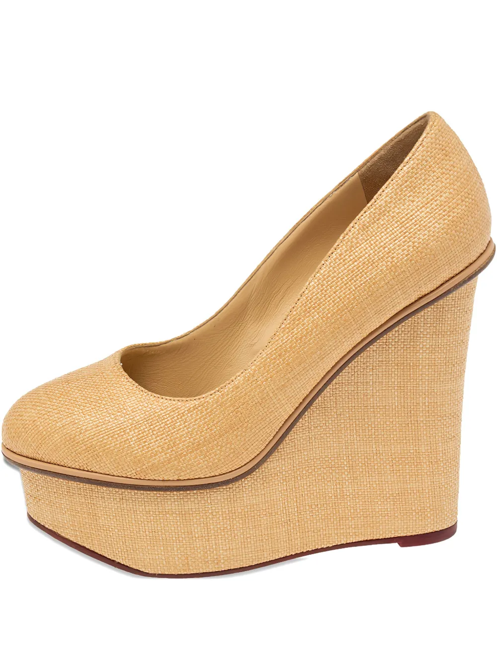 Charlotte Olympia 130mm leather Carmen pumps | Neutrals | Image 1