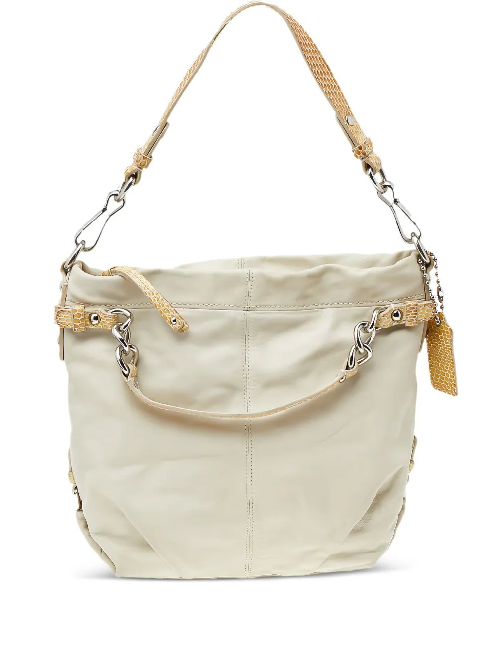 Coach Vintage pre-owned leather chain shoulder bag - Toni neutri
