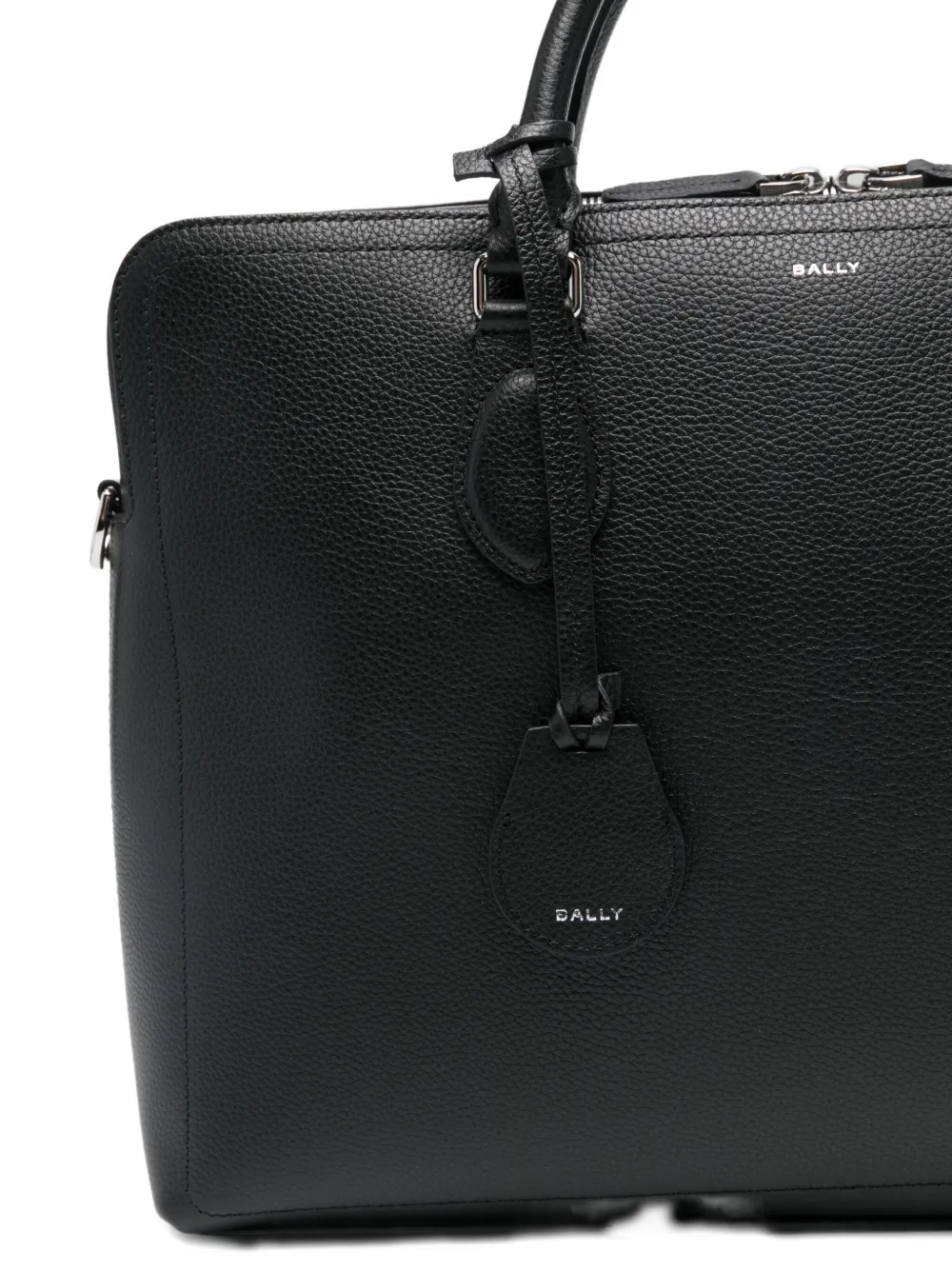 Bally Capitol Leather Top-handle Briefcase In Black