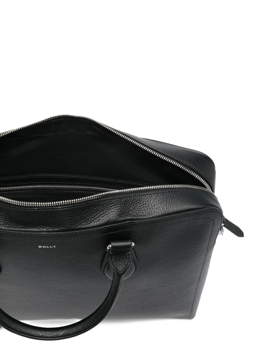 Bally Capitol Leather Top-handle Briefcase In Black