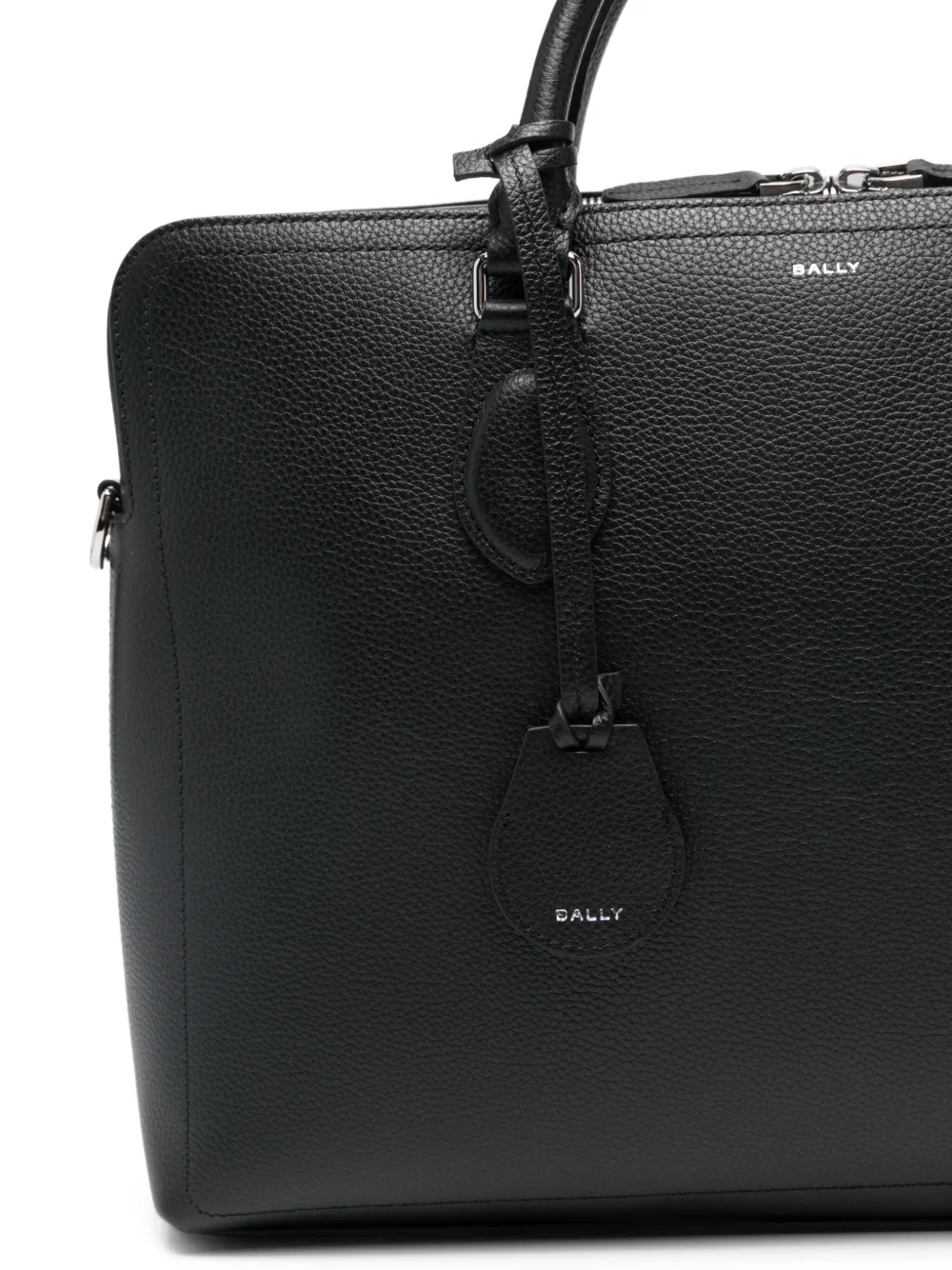 Bally Capitol leren aktetas met handgreep Zwart
