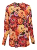 Stella McCartney Pre-Owned floral-print silk blouse - Red