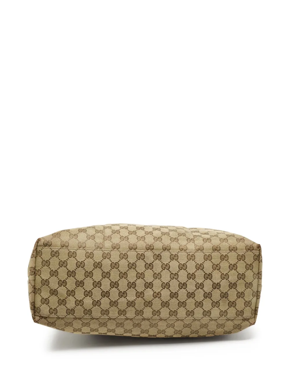 Pre-owned Gucci Gg Canvas Web Diapper Tote Bag